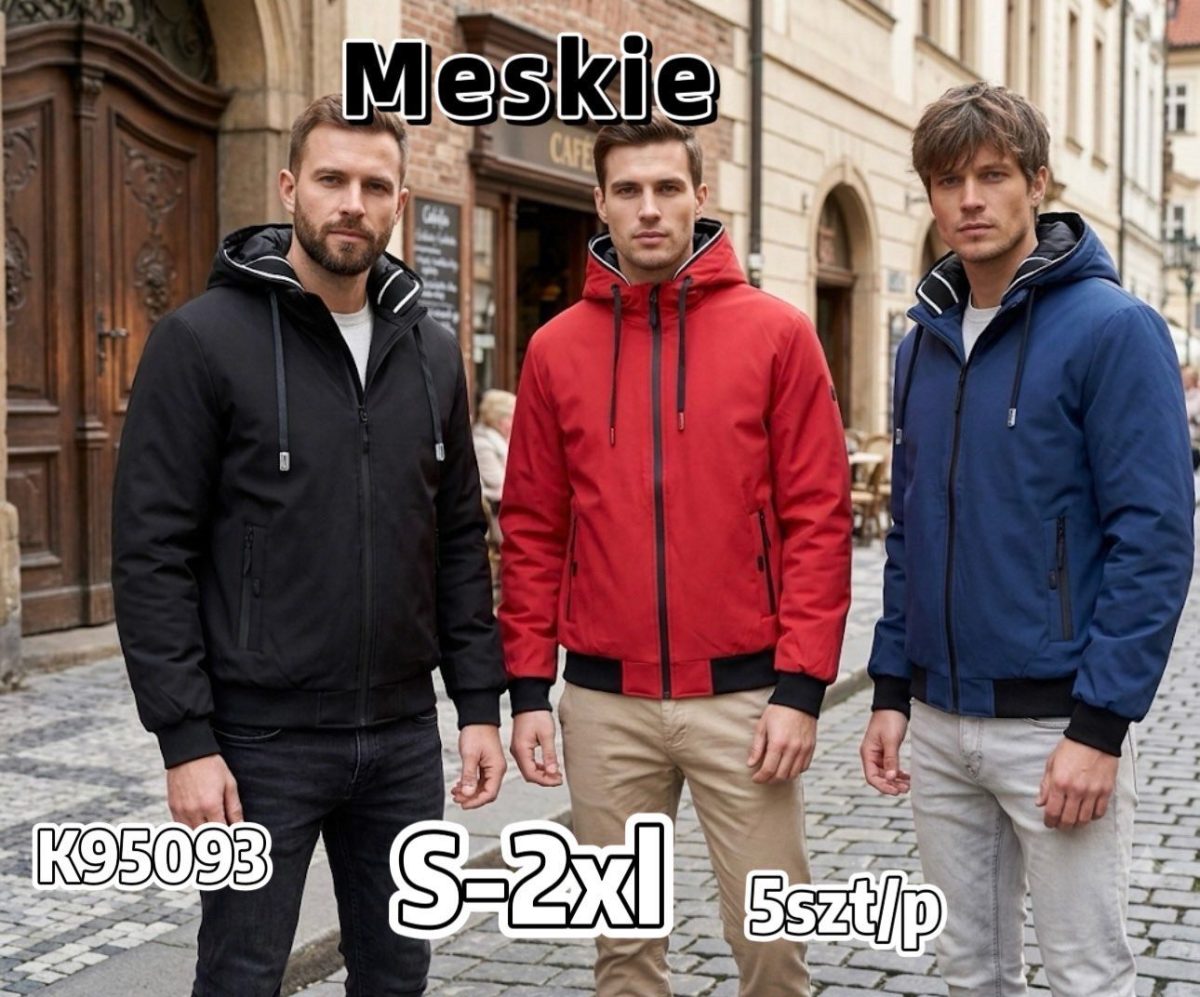 Kurtki MĘSKA_ Size s-2xl_ paczka 5szt_1kolor 6124502