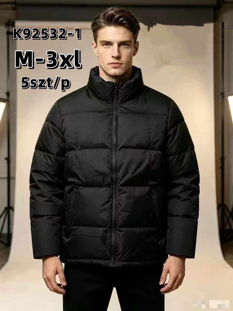 Kurtki MĘSKA_ Size m-3xl_ paczka 5szt_1kolor 6124509