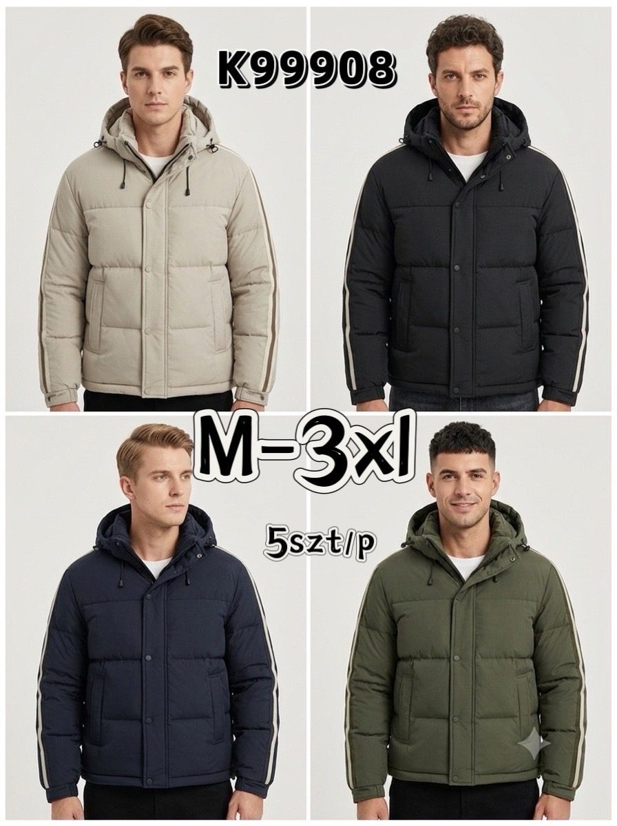 Kurtki MĘSKA_ Size m-3xl_ paczka 5szt_1kolor 6124512