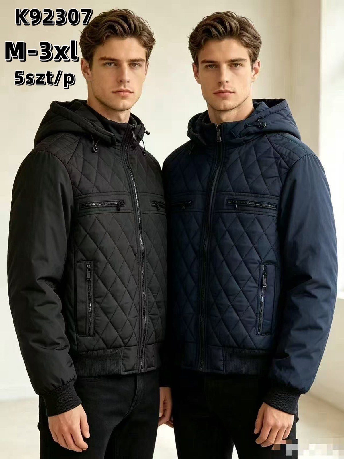 Kurtki MĘSKA_ Size m-3xl_ paczka 5szt_1kolor 6124521
