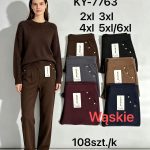 Spodnie Damskie _size 2-6xl_ paczka 12szt_ mix kolor 2751864
