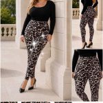 Spodnie Damskie _size 2-7xl_ paczka 12szt_ mix kolor 2751878