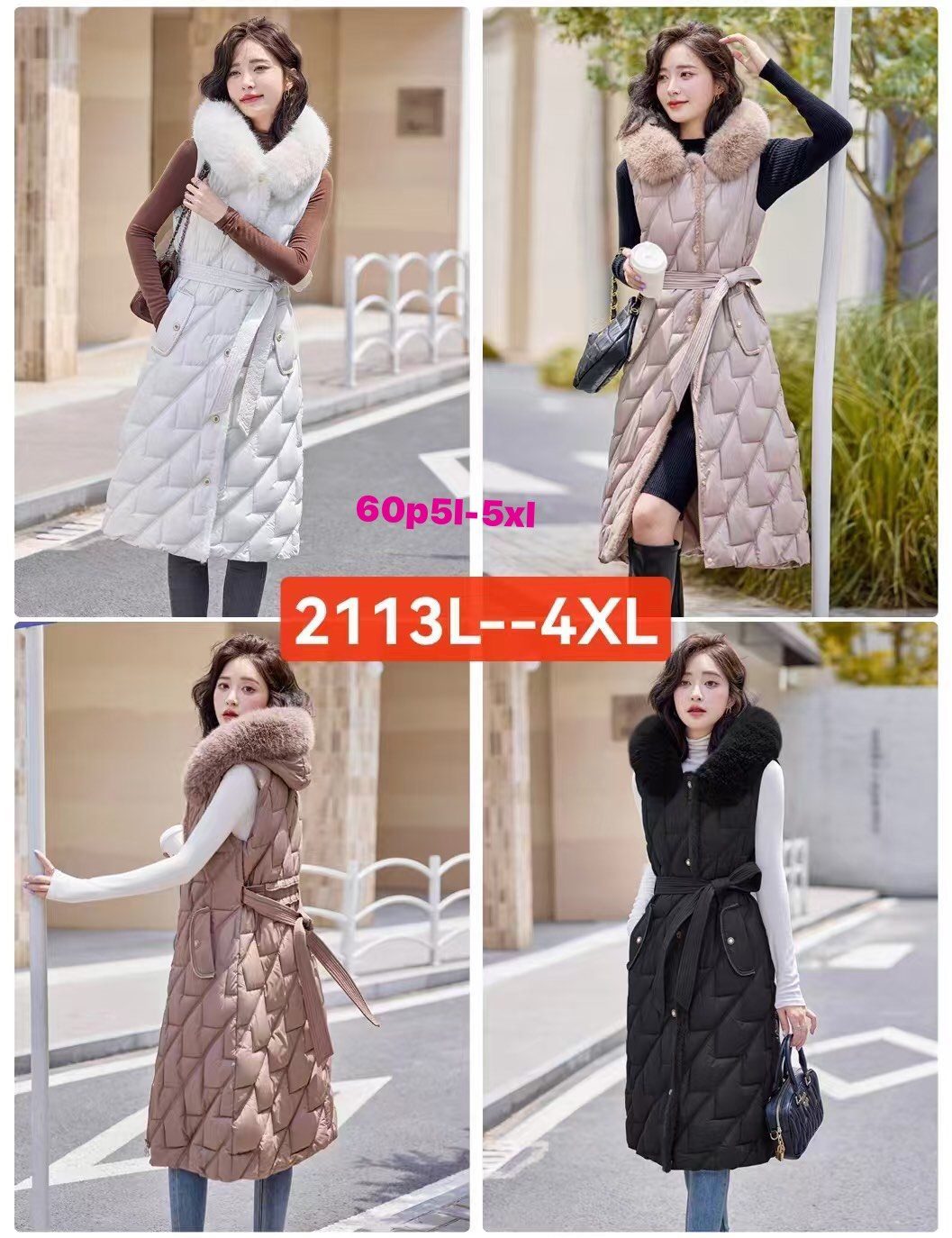 Kamizelki Damskie _size l-4xl_ paczka 5szt_ 1kolor 4582032