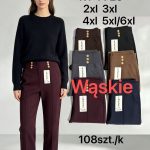 Spodnie Damskie _size 2-6xl_ paczka 12szt_ mix kolor 4582036