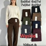 Spodnie Damskie _size 5-9xl_ paczka 12szt_ mix kolor 4582044