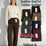 Spodnie Damskie _size 5-9xl_ paczka 12szt_ mix kolor 4582049