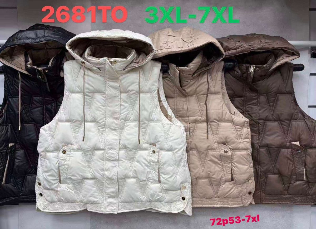 Kamizelki Damskie _size 3-7xl_ paczka 5szt_ 1kolor 8063781