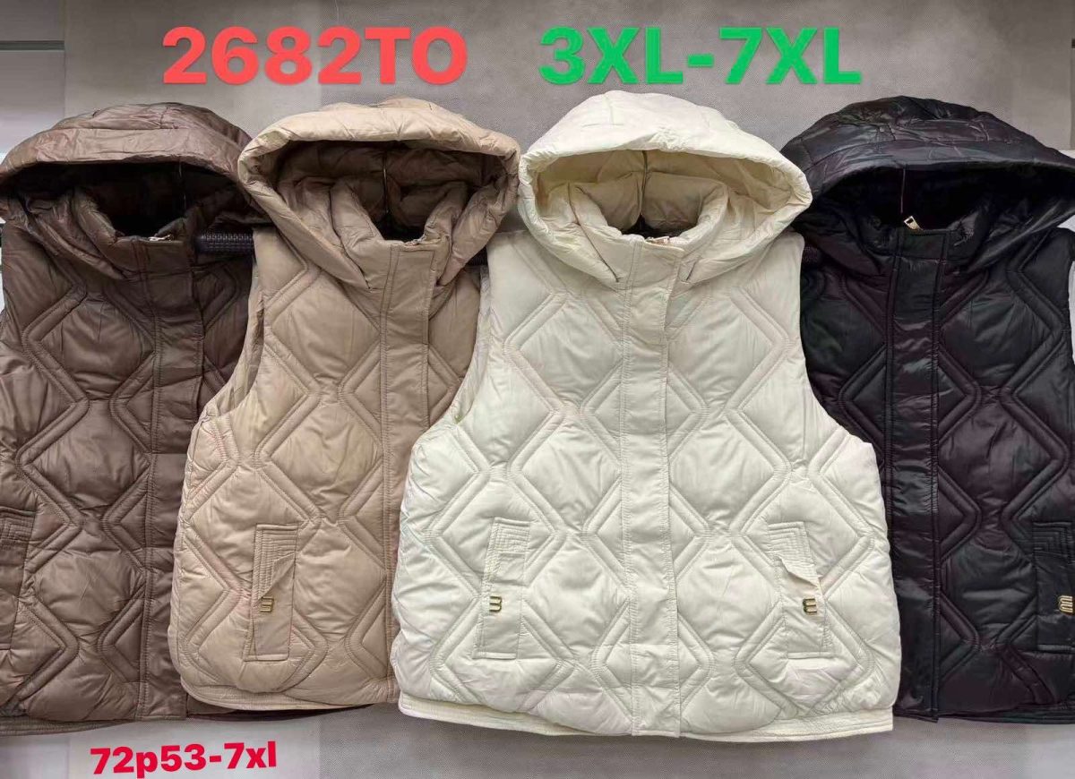 Kamizelki Damskie _size 3-7xl_ paczka 5szt_ 1kolor 8063782