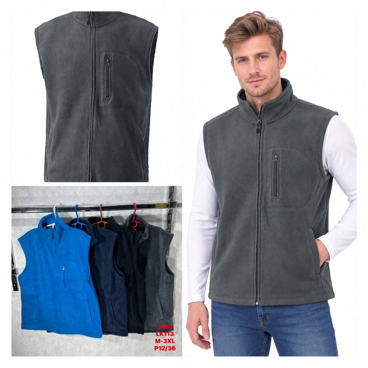 Kamizelki MĘSKA_size m-3xl_paczka 12 szt_mixkolor 8063862