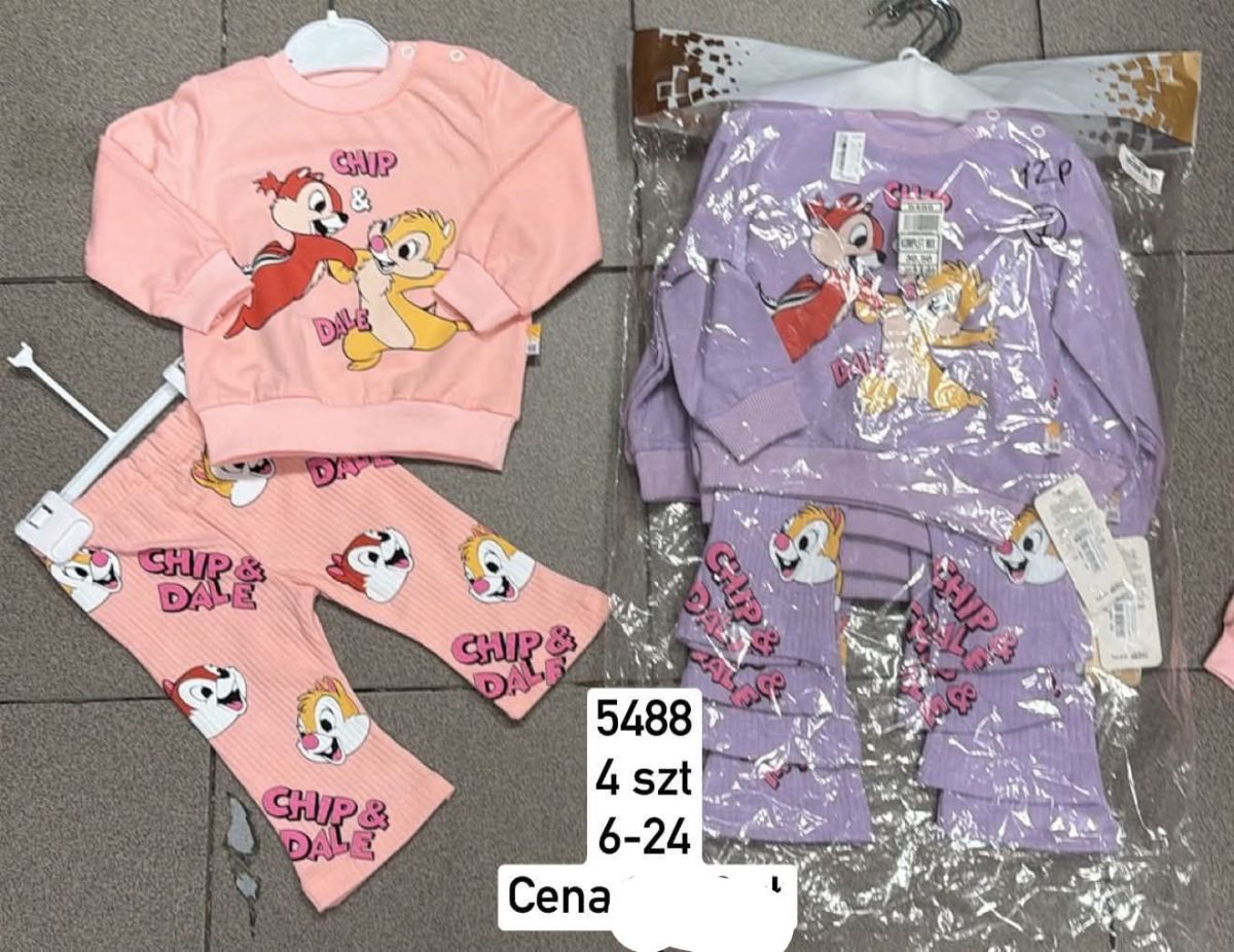 Komplety DZIECIĘCA size 6-24 m_ paczka 4szt _1 kolor 1760867