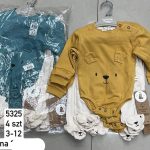 Komplety DZIECIĘCA size 3-12 m_ paczka 4szt _1 kolor 1760917