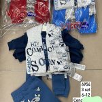 Komplety DZIECIĘCA size 6-12 m_ paczka 6szt _1 kolor 1760927