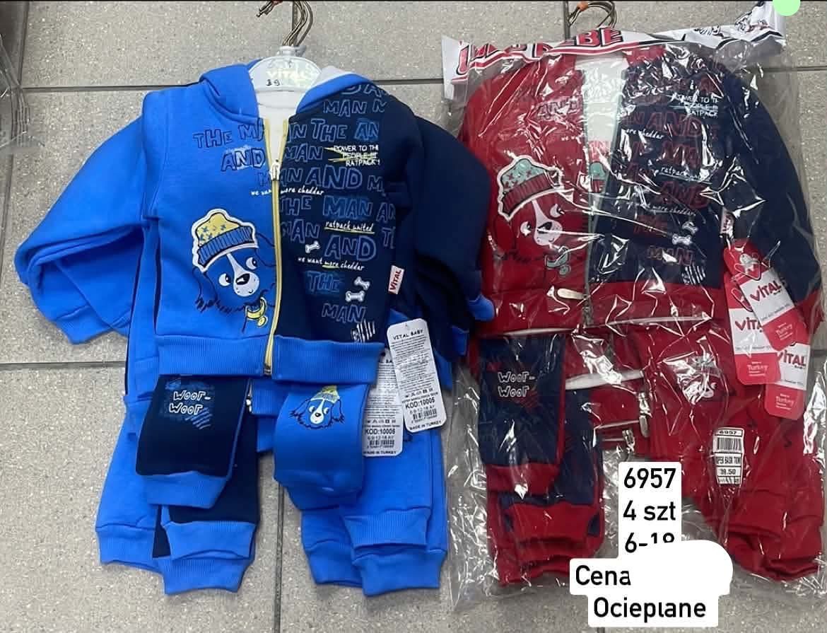 Komplety DZIECIĘCA size 6-18 m_ paczka 4szt _1 kolor 1760928