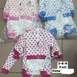 Komplety DZIECIĘCA size 3-9 m_ paczka 6szt _1 kolor 1760930