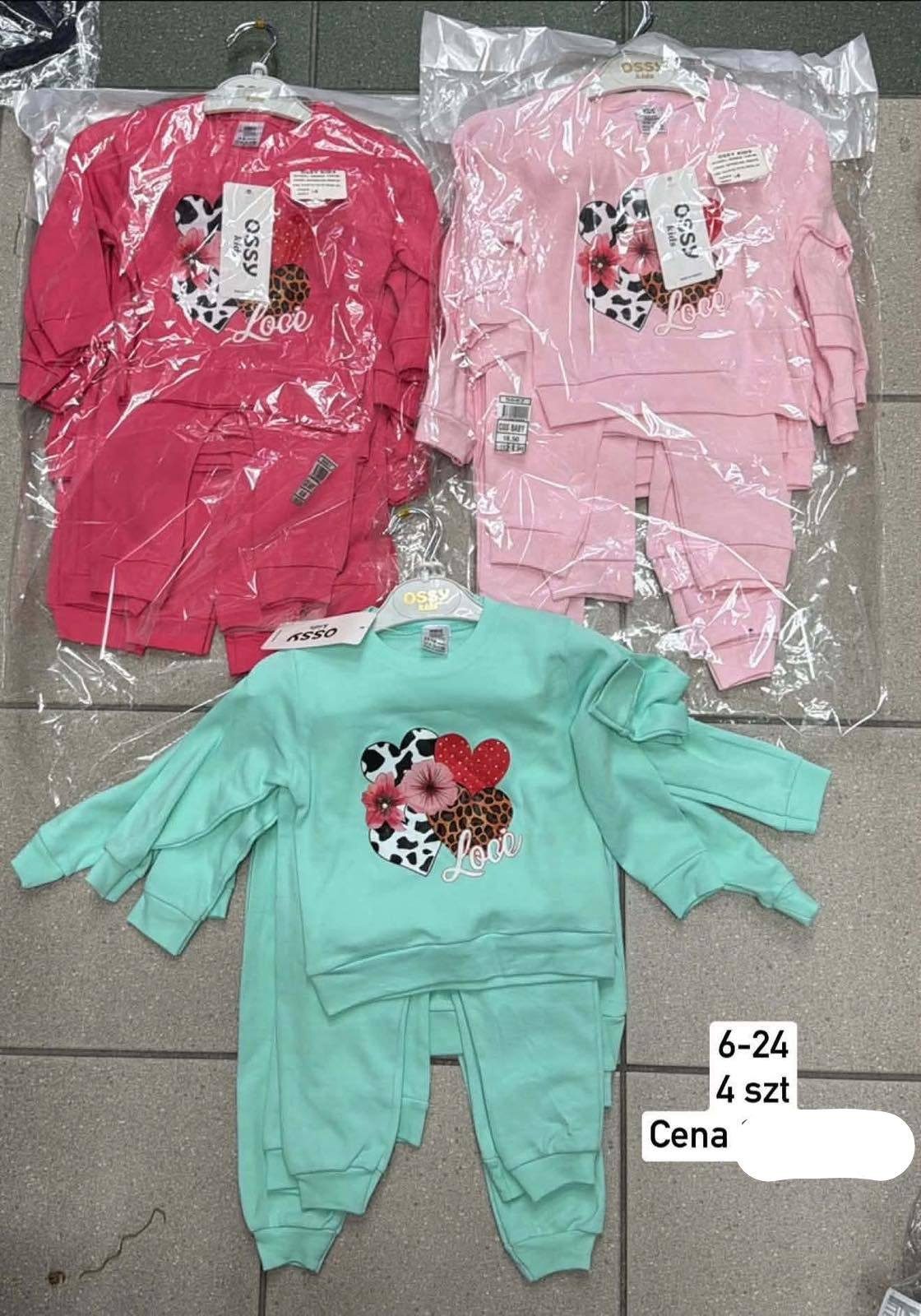 Komplety DZIECIĘCA size 6-24 m_ paczka 4szt _1 kolor 1760933