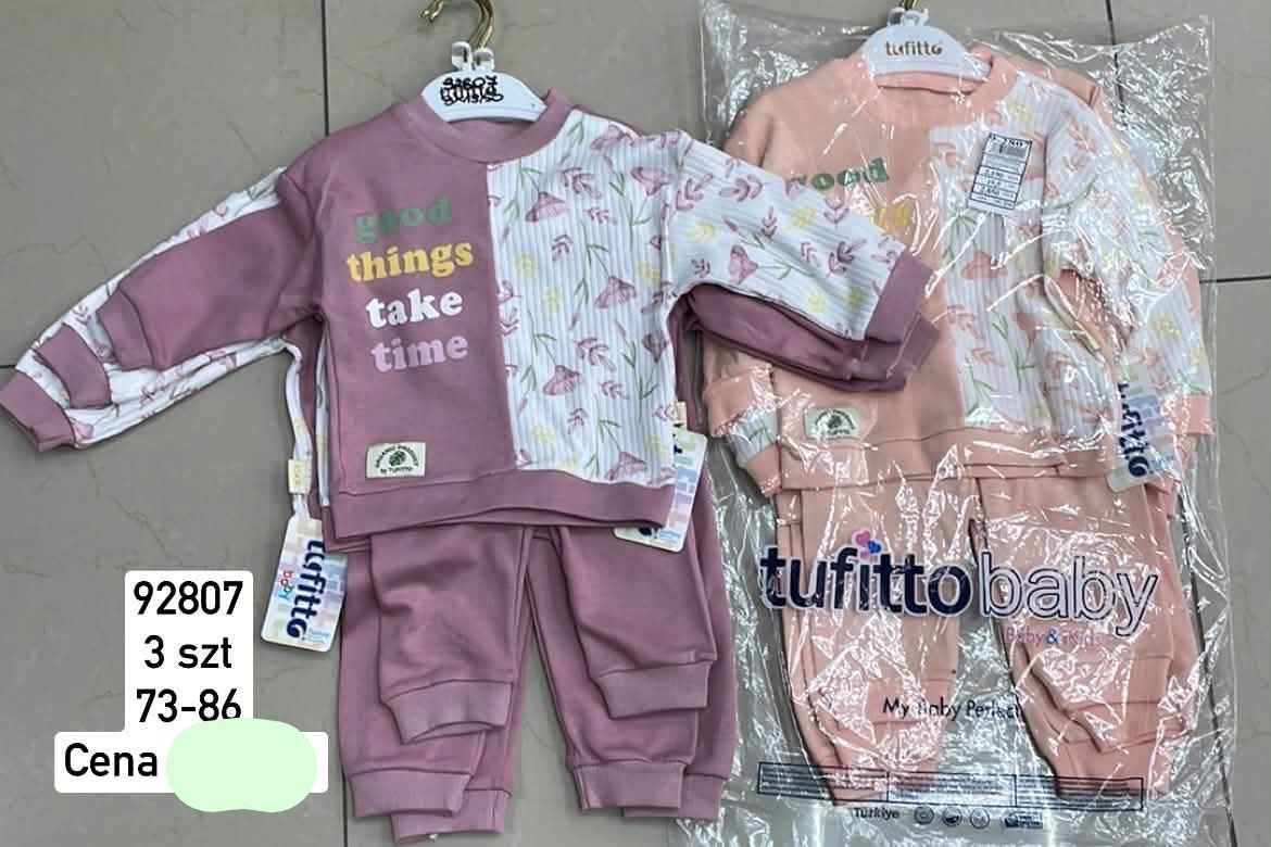 Komplety DZIECIĘCA size 73-86_ paczka 6szt _1 kolor 1760951