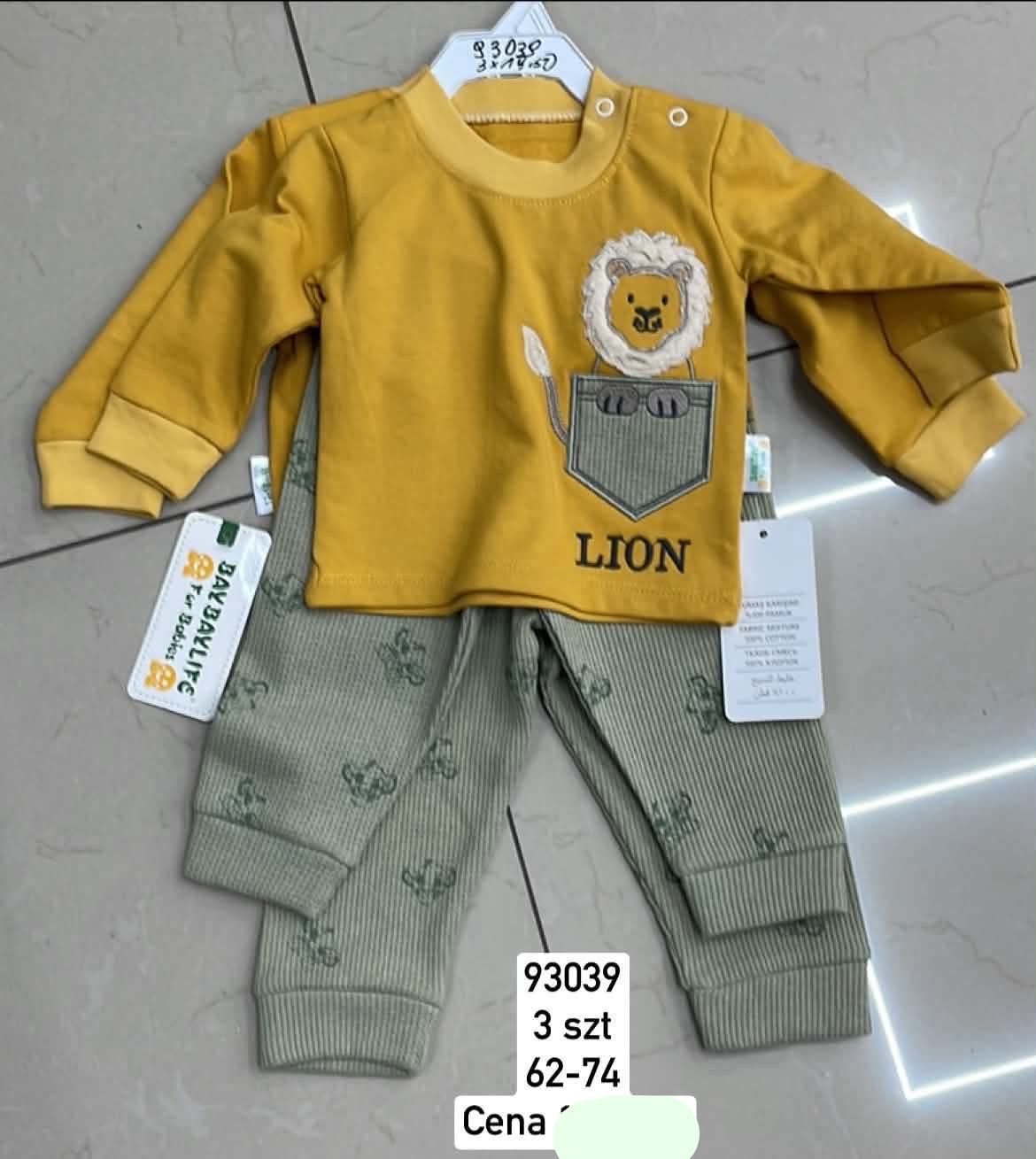Komplety DZIECIĘCA size 62-74 _ paczka 6szt _1 kolor 1760954