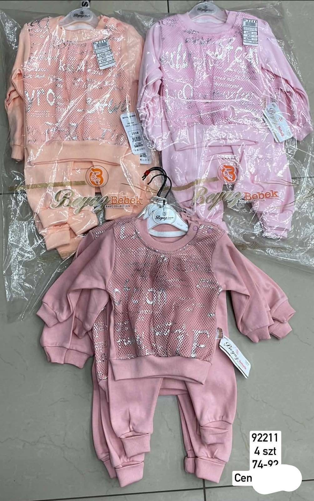 Komplety DZIECIĘCA size 74-92 _ paczka 4szt _1 kolor 1760955
