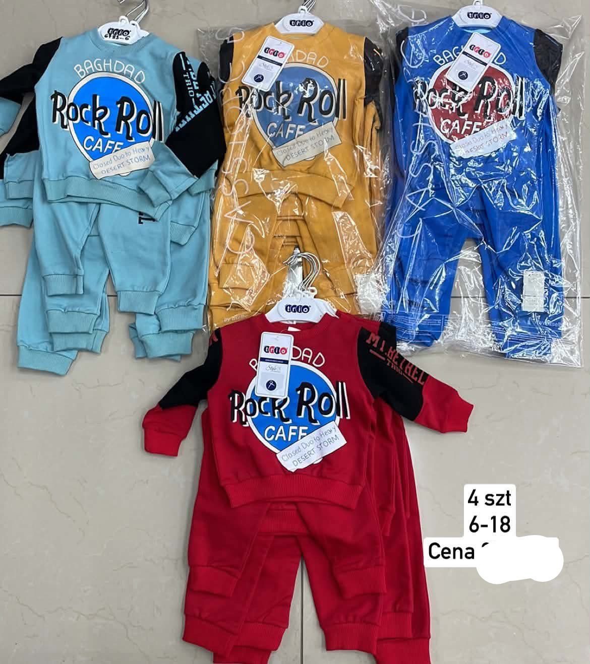 Komplety DZIECIĘCA size 6-18m_ paczka 4szt _1 kolor 1760957