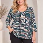 Bluzki Damskie Polskie_ size 48-54_ paczka 4szt 1 kolor 1751463