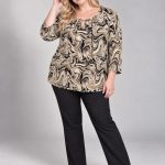 Bluzki Damskie Polskie_ size 48-54_ paczka 4szt 1 kolor 1751467
