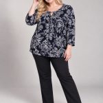 Bluzki Damskie Polskie_ size 48-54_ paczka 4szt 1 kolor 1751472
