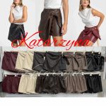 Spódnica krótka skórzane DAMSKA WŁOSKA_size uni_paczka 6 szt_mixkolor 1751549