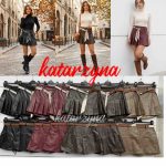 Spódnica krótka skórzane DAMSKA WŁOSKA_size uni_paczka 6 szt_mixkolor 1751550