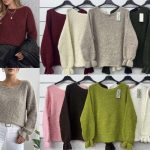 Swetry damskie  Włoski _ Size uni_paczka 6szt_mix kolor 1751669