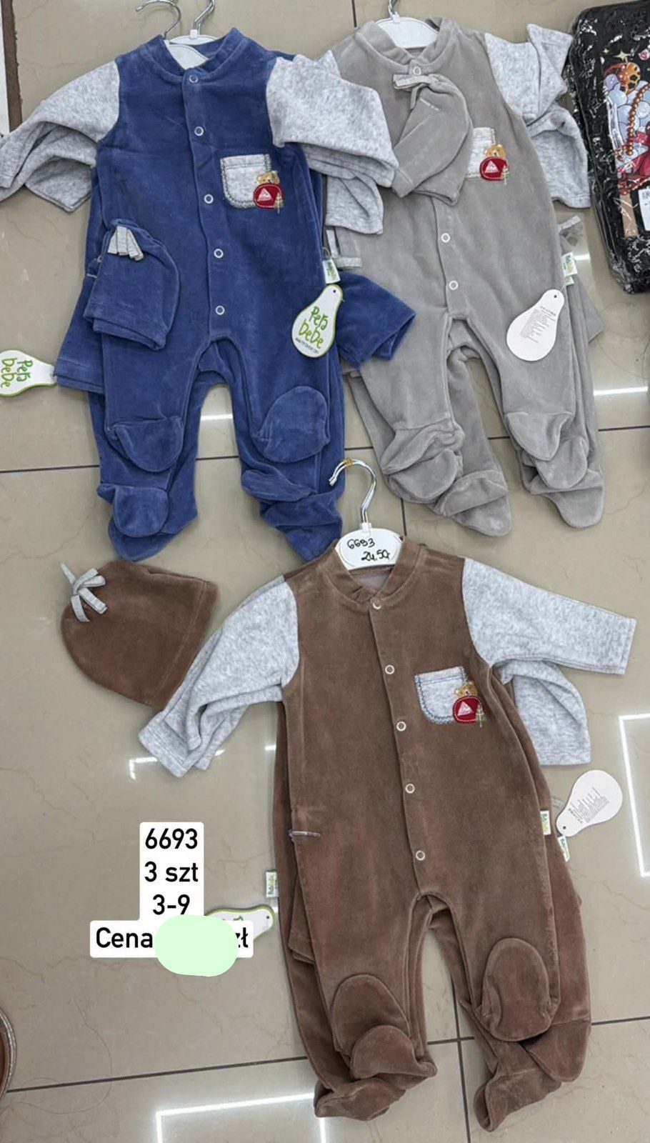 Body DZIECIĘCA size 3-9 m_ paczka 6szt _1 kolor 1751717