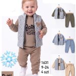 Komplety DZIECIĘCA size 9-24 m_ paczka 4szt _1 kolor 1751720