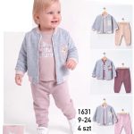 Komplety DZIECIĘCA size 9-24 m_ paczka 4szt _1 kolor 1751722