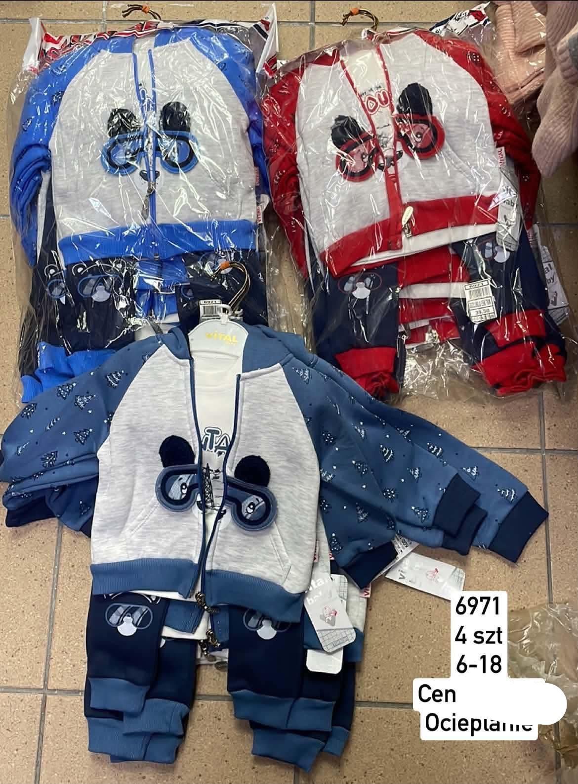 Komplety DZIECIĘCA size 6-18 m_ paczka 4szt _1 kolor 1751724