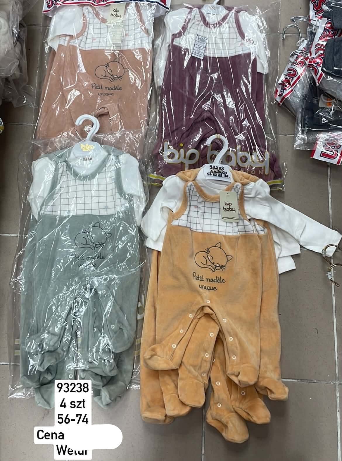 Komplety DZIECIĘCA size 56-74_ paczka 4szt _1 kolor 1751727