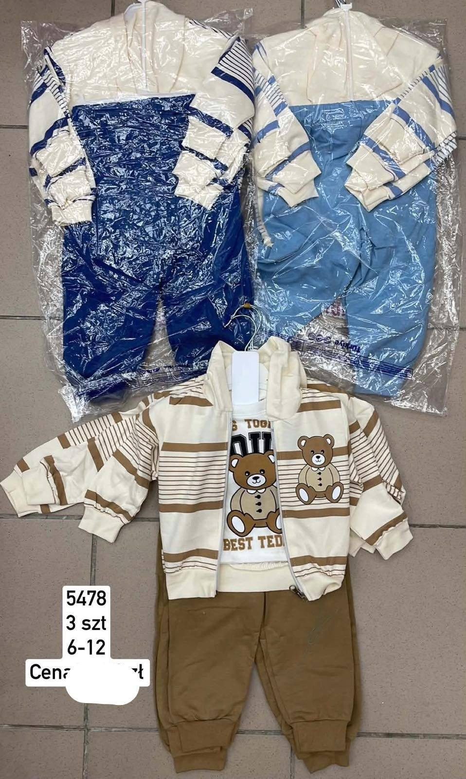 Komplety DZIECIĘCA size 6-12 m_ paczka 6szt _1 kolor 1751732