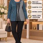 Bluzki Damskie Polskie_ size l-4xl_ paczka 5szt 1 kolor 1751738