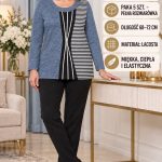 Bluzki Damskie Polskie_ size l-4xl_ paczka 5szt 1 kolor 1751739