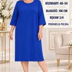 Sukienki Damskie Polskie_ size 48-54_ paczka 4szt 1 kolor 1751891