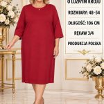 Sukienki Damskie Polskie_ size 48-54_ paczka 4szt 1 kolor 1751893