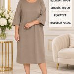 Sukienki Damskie Polskie_ size 48-54_ paczka 4szt 1 kolor 1751898