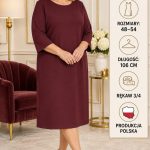 Sukienki Damskie Polskie_ size 48-54_ paczka 4szt 1 kolor 1751900