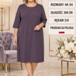Sukienki Damskie Polskie_ size 48-54_ paczka 4szt 1 kolor 1751901