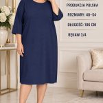 Sukienki Damskie Polskie_ size 48-54_ paczka 4szt 1 kolor 1751902