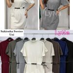 Sukienki Damskie Włoskie _size uni_ paczka 6szt_ mix kolor 1751908