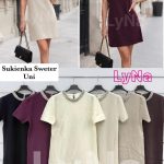 Sukienki Damskie Włoskie _size uni_ paczka 6szt_ mix kolor 1751909