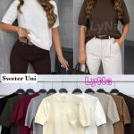 Swetry Damskie Włoskie _size uni_ paczka 6szt_ mix kolor 1751931