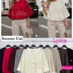 Swetry Damskie Włoskie _size uni_ paczka 6szt_ mix kolor 1751932