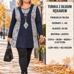 Tuniki Damskie Polskie_ size l-4xl_ paczka 5szt 1 kolor 1751934