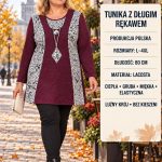 Tuniki Damskie Polskie_ size l-4xl_ paczka 5szt 1 kolor 1751941