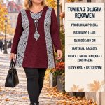 Tuniki Damskie Polskie_ size l-4xl_ paczka 5szt 1 kolor 1751943